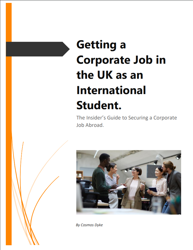 Getting a Corporate Job in the UK as an International Student